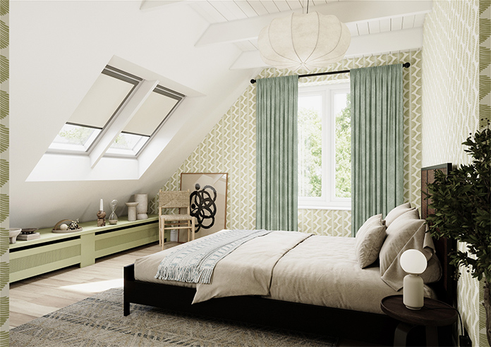 Florence Faux Suede, Light Jade - Made to Measure Curtains - Image 7